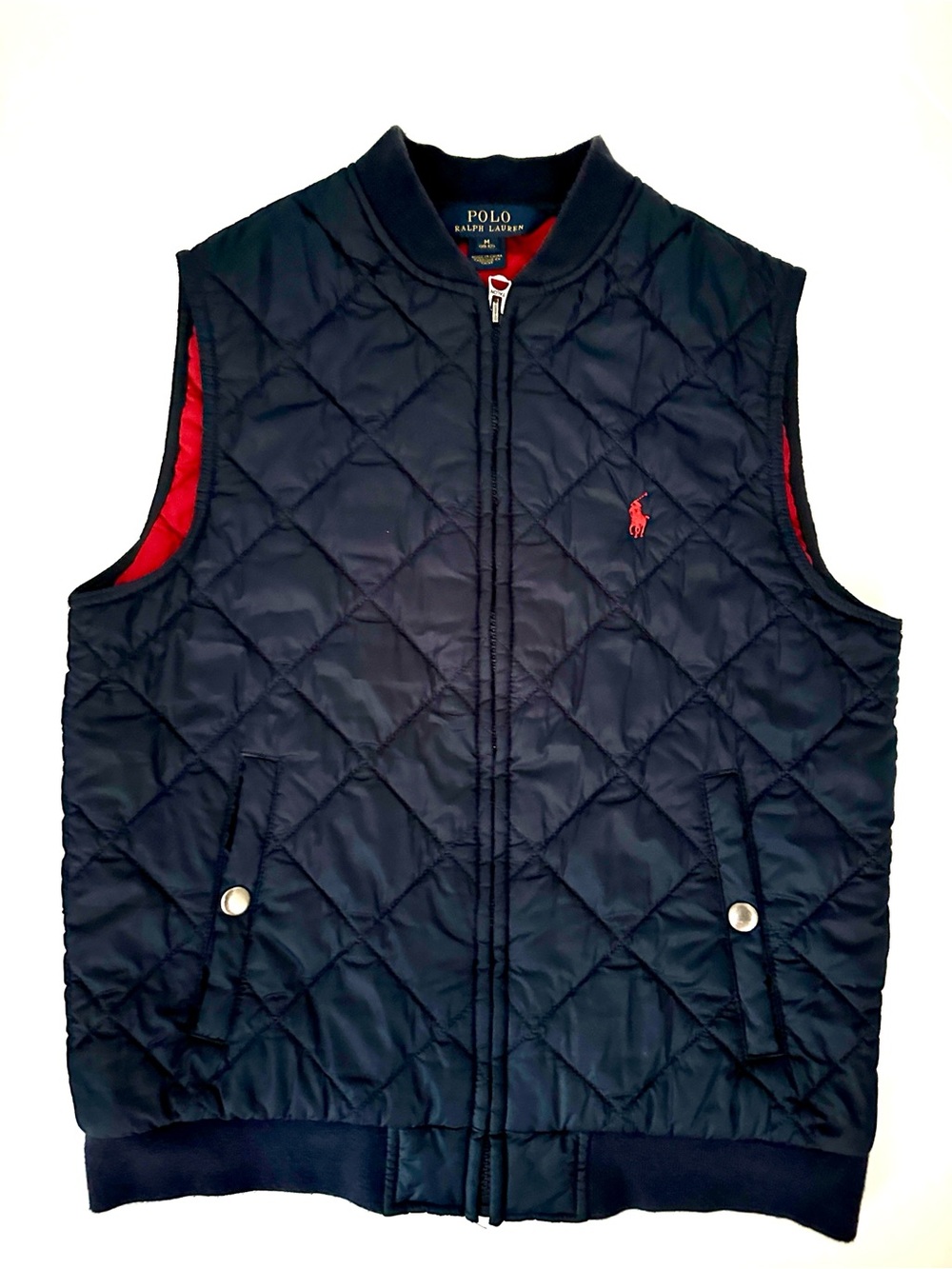 Polo Ralph Lauren Boys Navy Quilted Vest Size 10/12